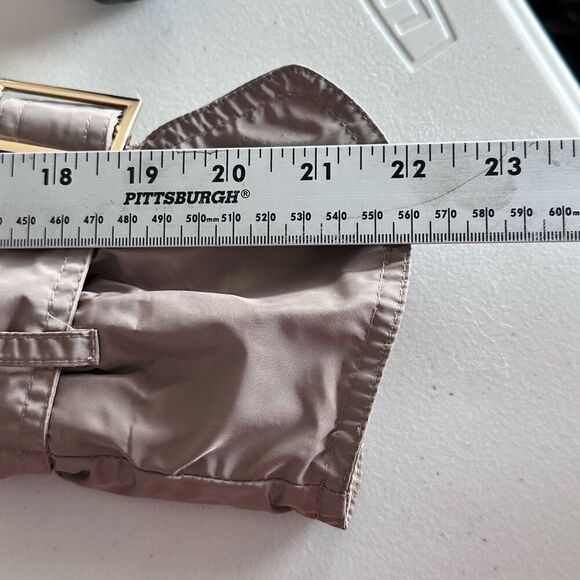 VTG Ellen Tracy Button Front Military Jacket Womens‎ XL Tan Peplum - Picture 12 of 14